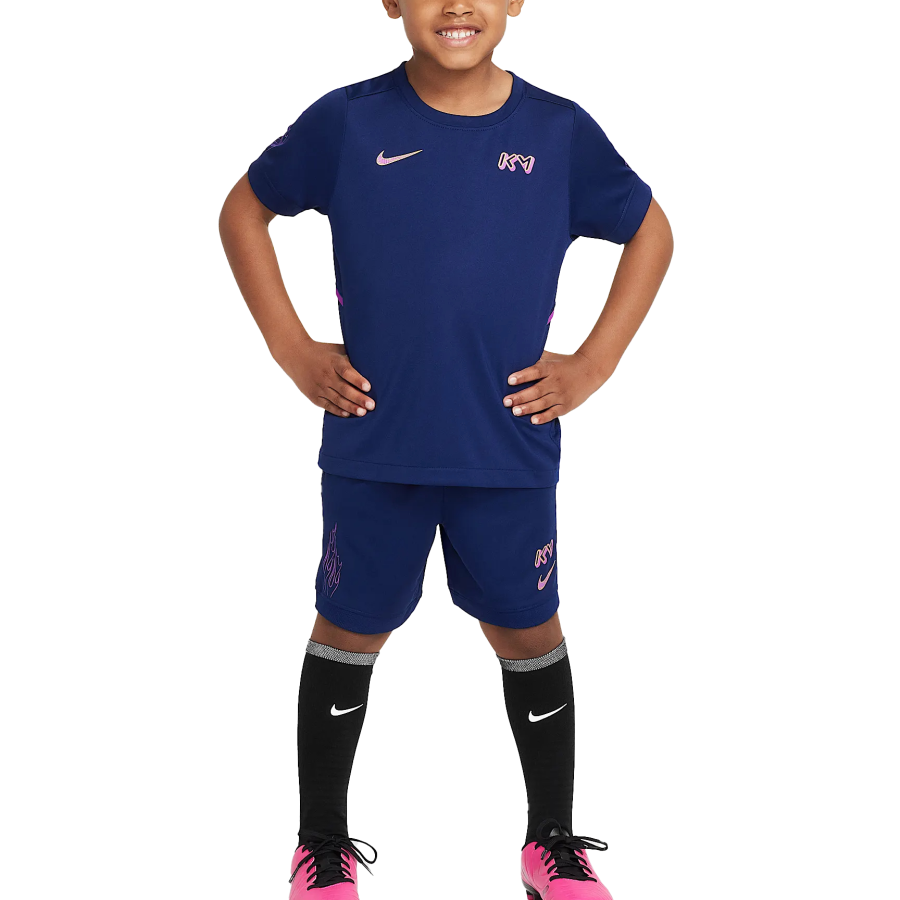 Nike Nike Casual Sportswear Kylian MbappDri Fit Blue Void Children Aged 3 7 Years Old