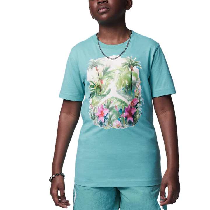 Jordan Jordan Flight EssentialsJumpman T Shirt Washed Cyan Teenagers