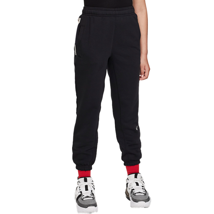Nike Nike Knitted Sweatpants Dri Fit Standard Issue Fleece Black/Light Ivory