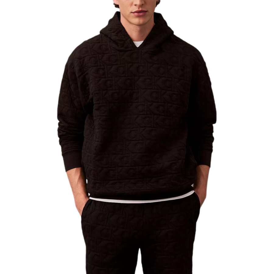Calvin Klein Sweatshirts Men's Black Hooded Moderate