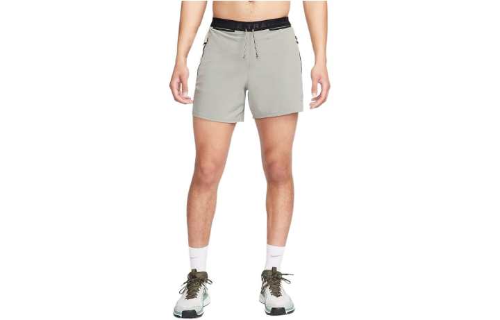 Nike Nike Dri FIT 5' Brief Lined Running Shorts Sports Shorts Men's Dark Gray Mud