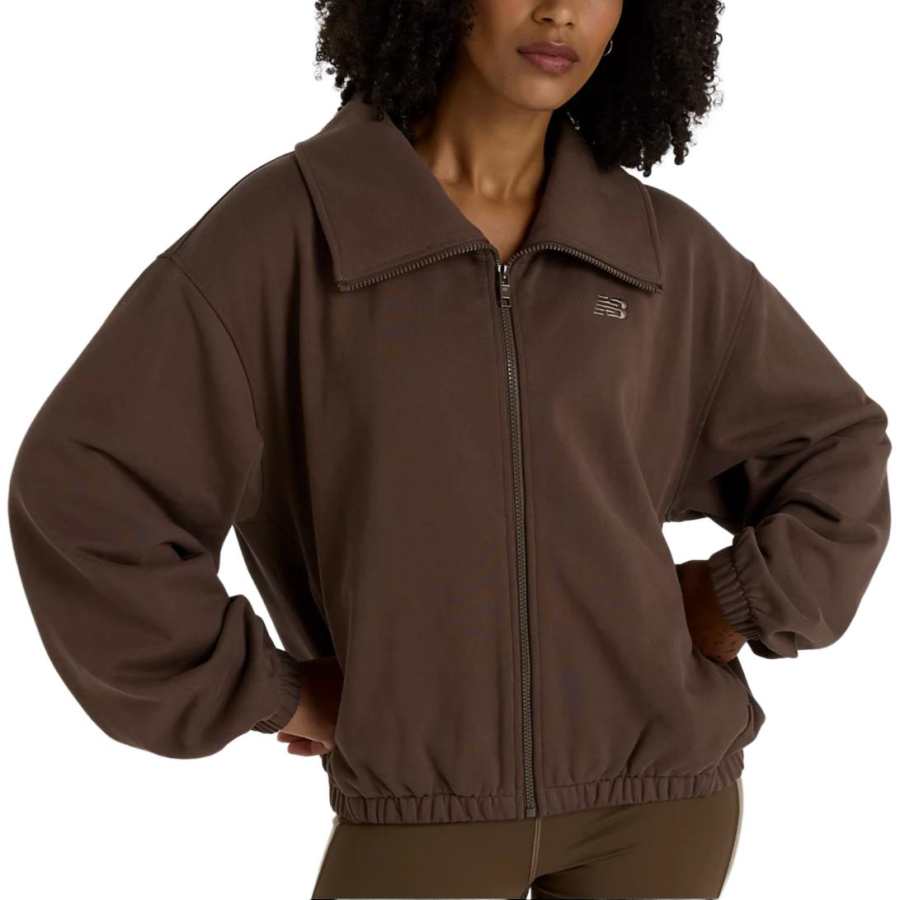 New Balance New Balance French Terry Jackets & Coats Women's Dark Umber