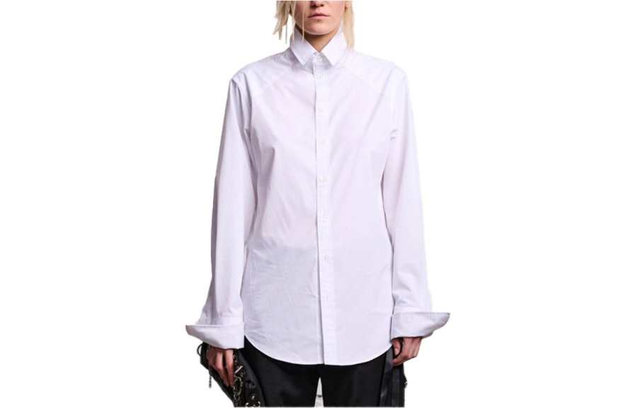 R13 Shirts Women's White Pointed Collar Moderate Other