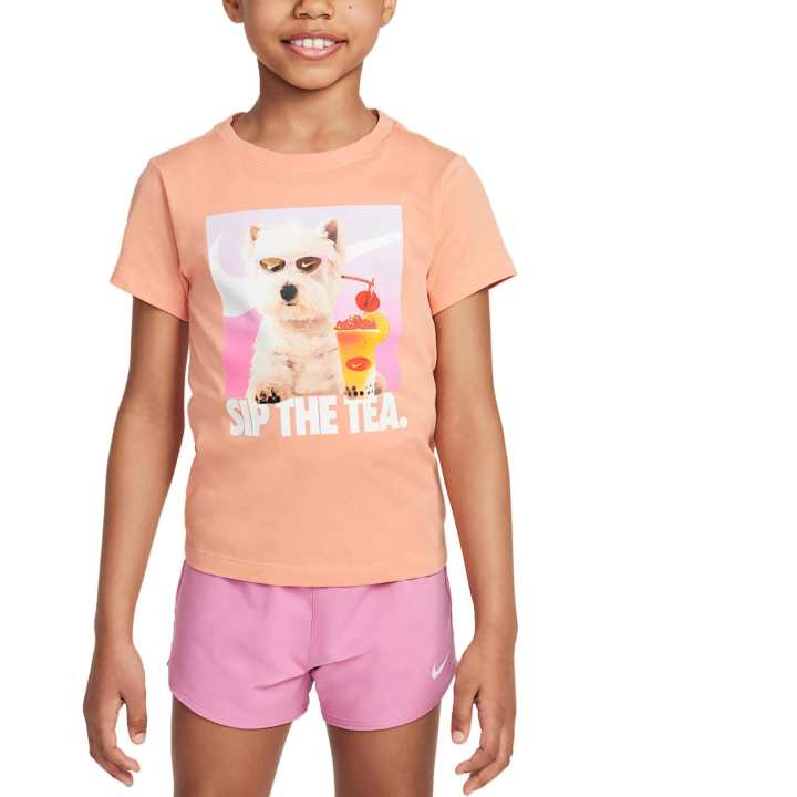 Nike Nike T Shirt Apricot Yellow Pink Children Aged 3 7 Years Old