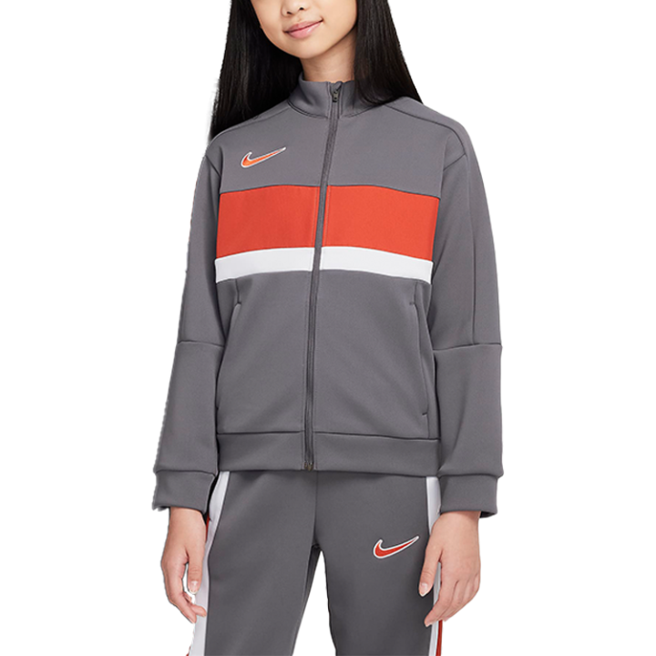 Nike Nike Dri Fit Academy Jackets & Coats Iron Gray/Dragon Red/Pure Teenagers