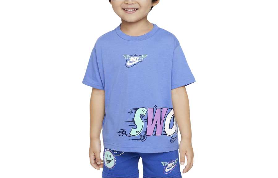 Nike Nike T Shirt Kids' Apparel Sportswear Art Of Play Relaxed Graphic Tee Blue Kids'