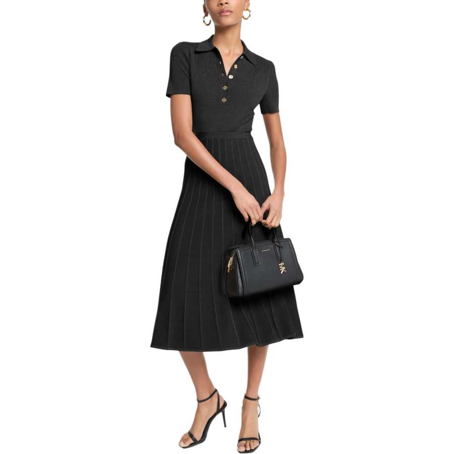 MICHAEL KORS Short Sleeved Dress Women's Black