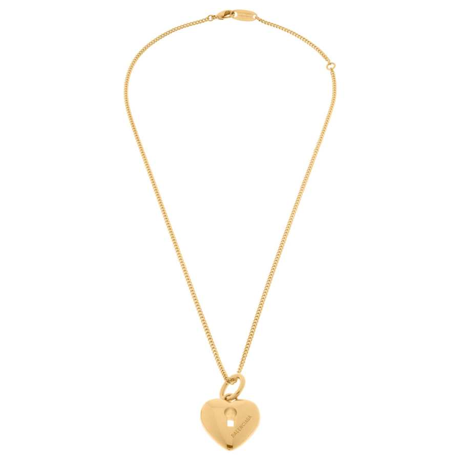 Balenciaga Brass Necklaces Women's Gold