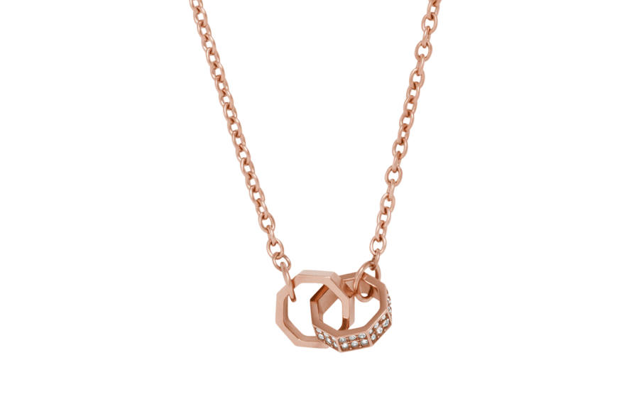 EMPORIO ARMANI Stainless Steel Necklaces Women's Rose Gold