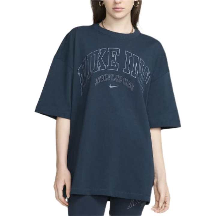 Nike Nike Drop Shoulder Sleeve T Shirt Women's Arsenal Marine