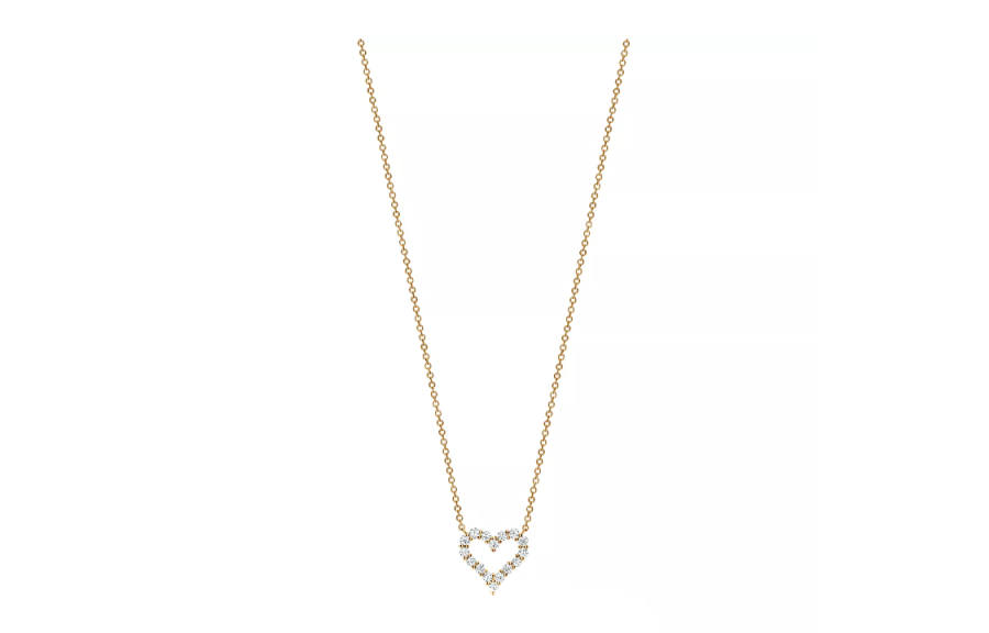 TIFFANY & CO. Hearts™ 18K Gold Diamond Necklaces Women's