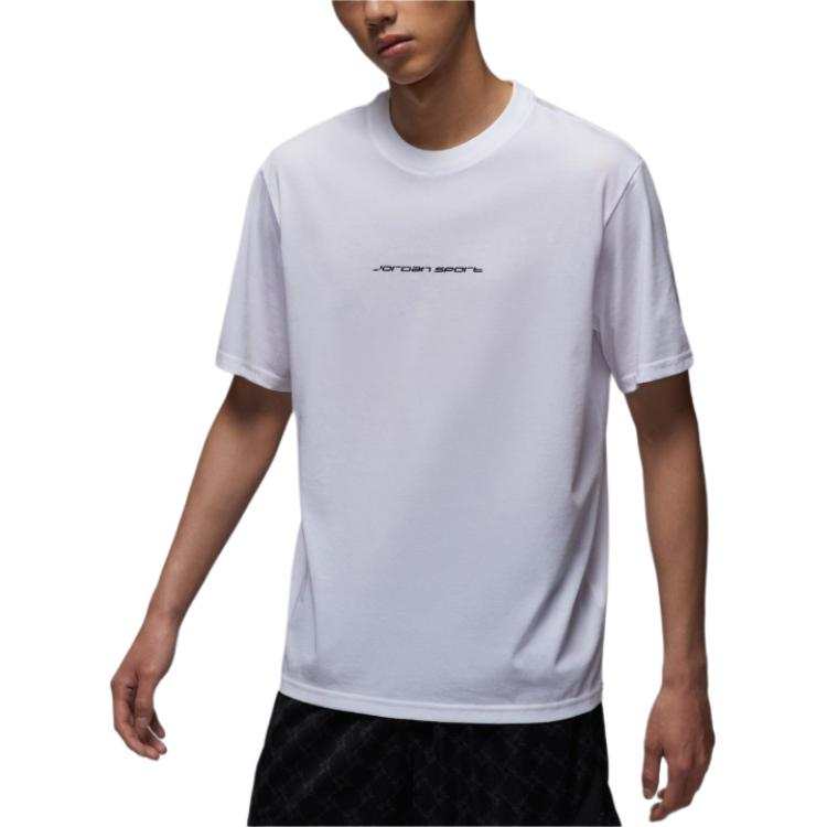 Jordan Jordan Sport T Shirts Men's White Crew Neck Moderate