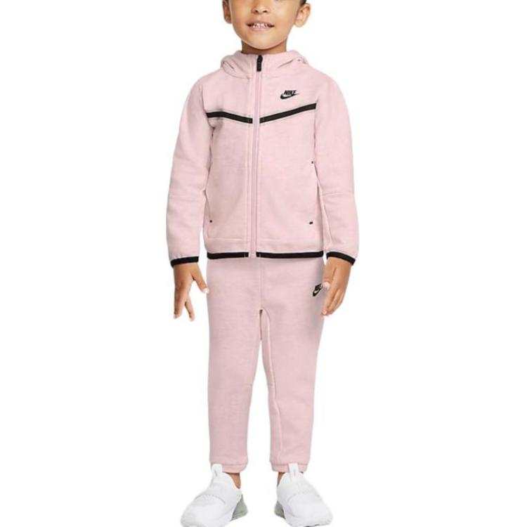 Nike Nike Infant And Toddler Suit Sportswear Tech Fleece Pink Foam Infant And Toddler