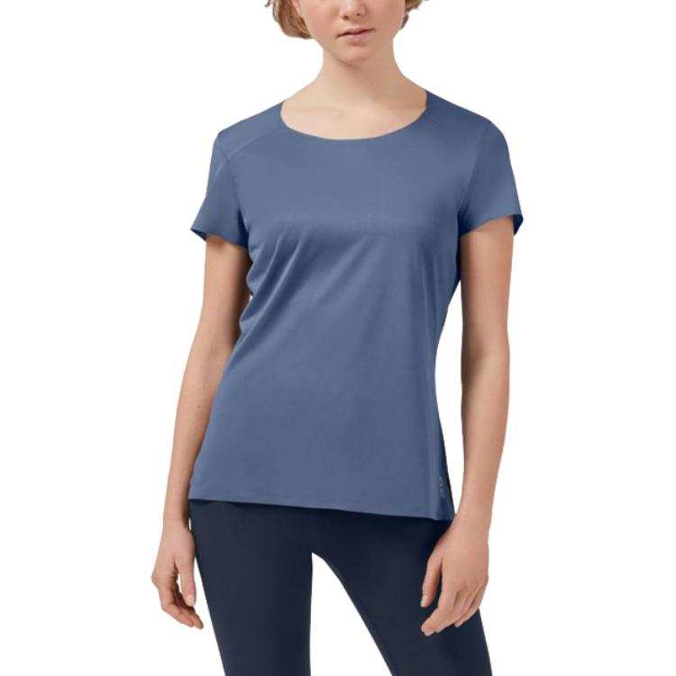 On On Regular Running T Shirt Women's Cerulean/Black
