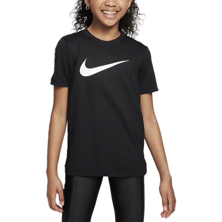 Nike Nike Dri Fit T Shirt Black Teenagers