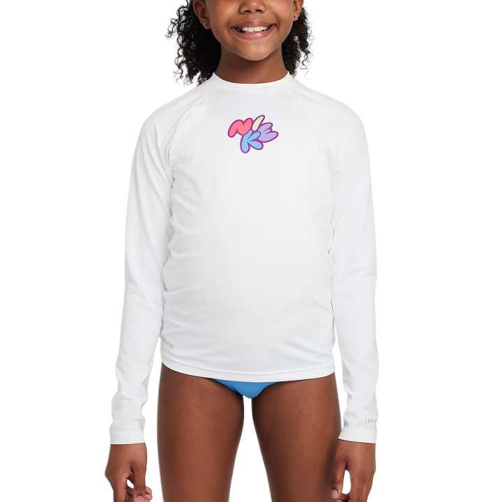 Nike Nike Kids' Swimsuit Dri Fit White Children Aged 3 7 Years Old