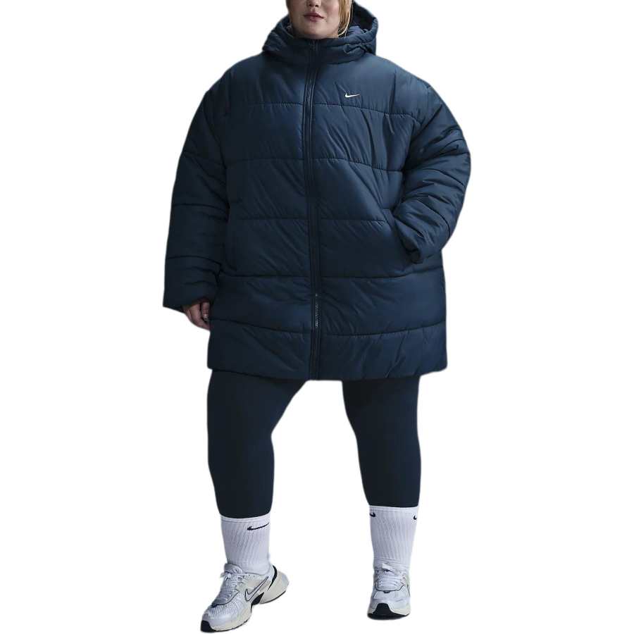 Nike Nike SportswearTherma FIT Classic Puffer Parka Coat Women's Arsenal Marine Blue/White