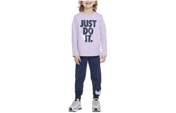 Nike Nike Casual Sportswear Purple+Dark Navy Blue Kids'