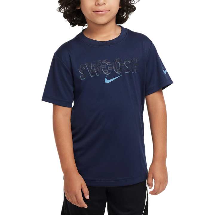 Nike Nike Dri FitSwoosh T Shirt Midnight Marine Children Aged 3 7 Years Old