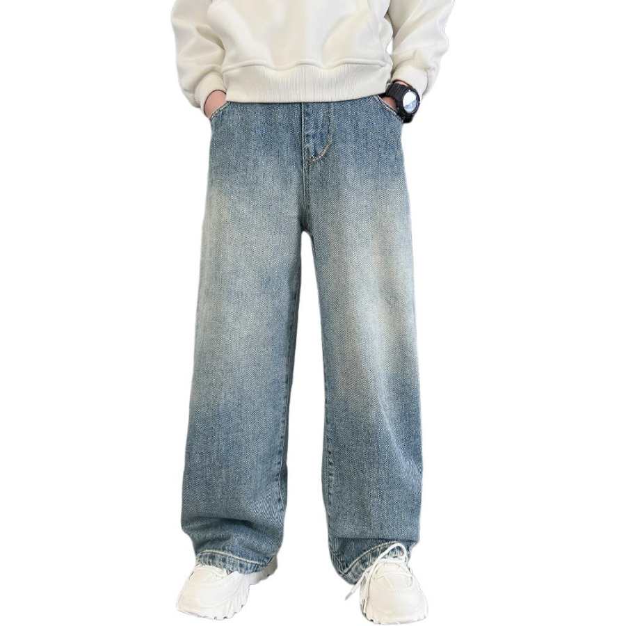 EASTERN CAMEL EASTERN CAMEL Grade School Jeans Thickened And Fleece Lined