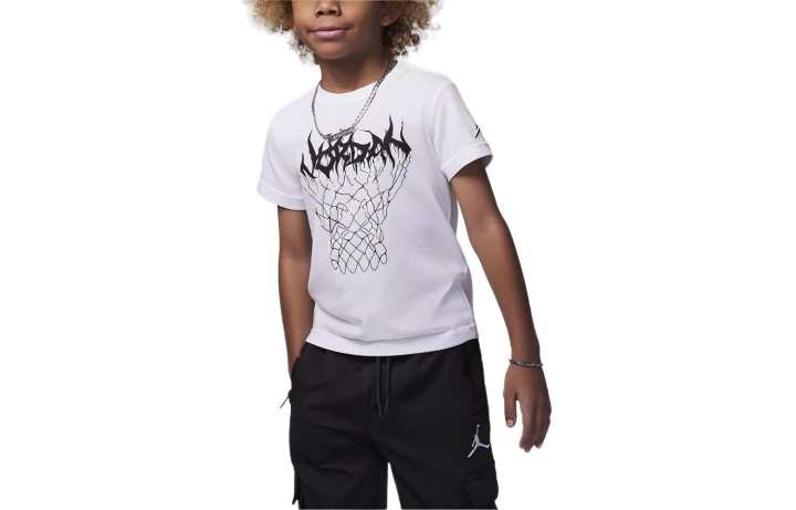 Jordan Jordan Dri FIT MJ Sport T Shirt White Kids'