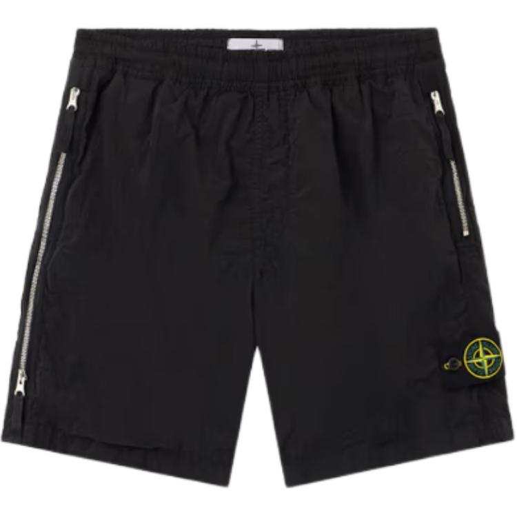 STONE ISLAND Casual Shorts Men's Black