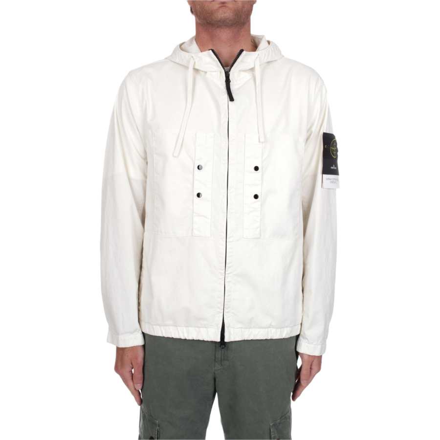 STONE ISLAND Jackets & Coats Men's Ivory