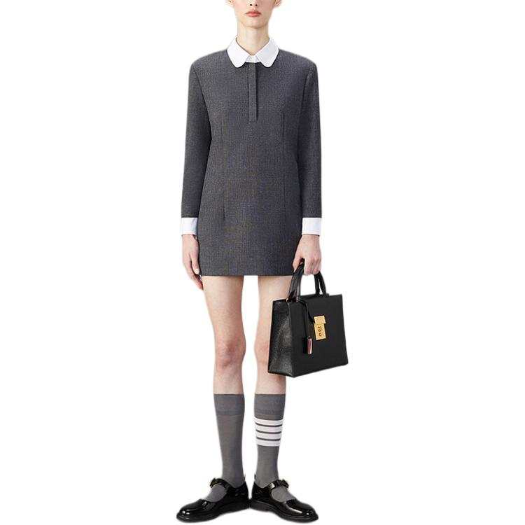 THOM BROWNE THOM BROWNE Collared Long Sleeved Mini Dress