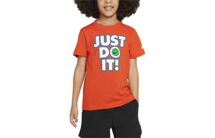 Nike Nike T Shirt Smiley Orange Kids'