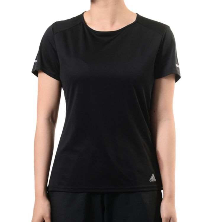 Adidas Adidas T Shirts Women's Black Crew Neck Moderate