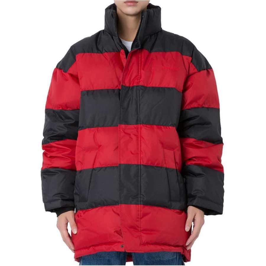 Balenciaga FW18 Puffer Jacket Men's Black Red