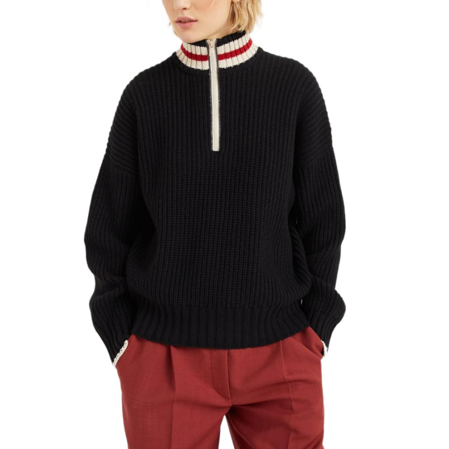 Brunello Cucinelli Striped Ribbed Knit Cashmere Sweater