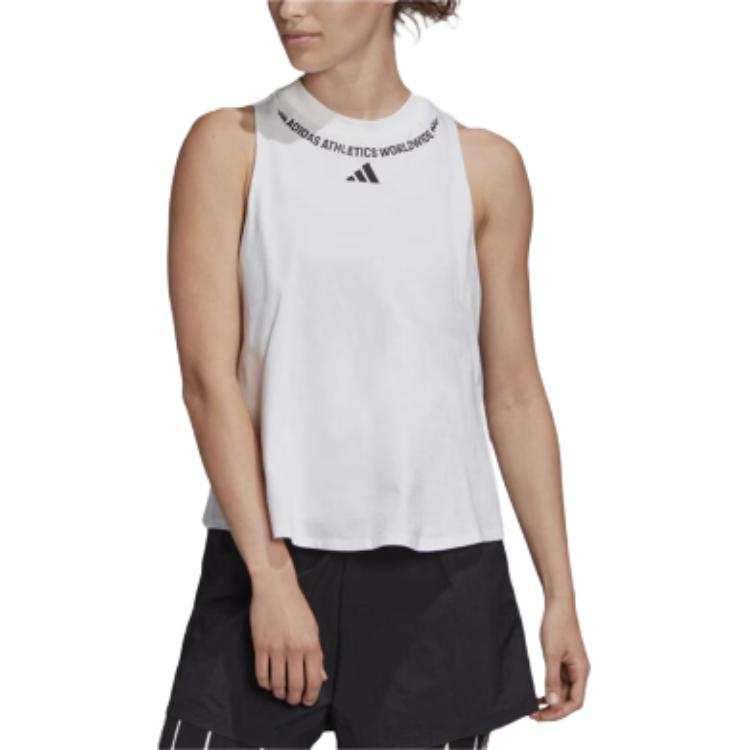 Adidas Adidas Tank Tops Women's White Crew Neck Moderate Other