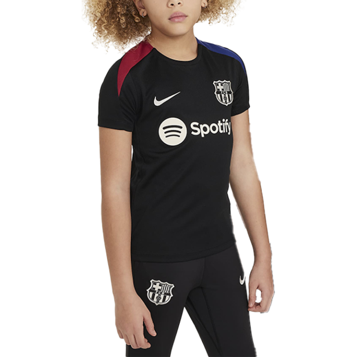 Nike Nike T Shirt F.C. Barcelona Strike Dri FIT Black Teenagers