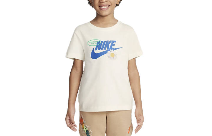 Nike Nike T Shirt 'from Beaverton' Sail White Kids'