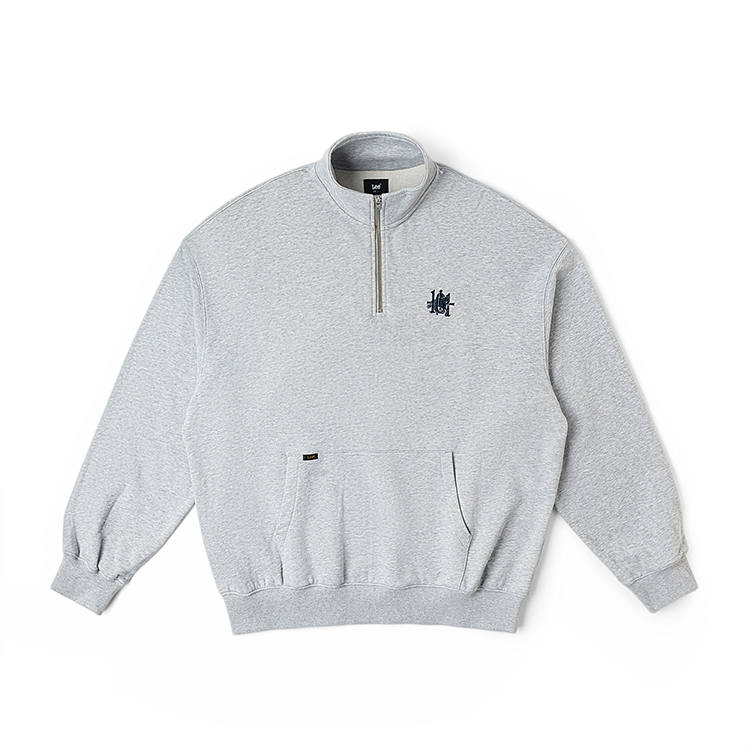 Lee Lee Sweatshirts Men's Half Open Collar Moderate Regular