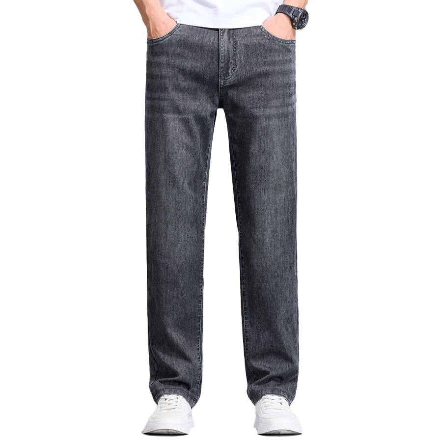 Hodo Jeans Men's Thin Straight Fit Pants