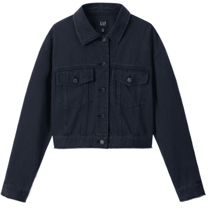 GAP Denim Jackets Women's Lapel Moderate Other