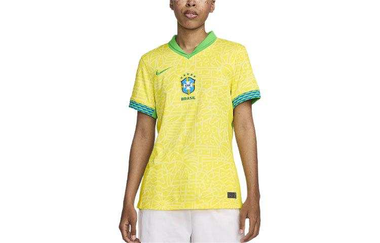 Nike Nike Brazil National Team Brazil 2024 Stadium Home Soccer Jersey Women's Yellow