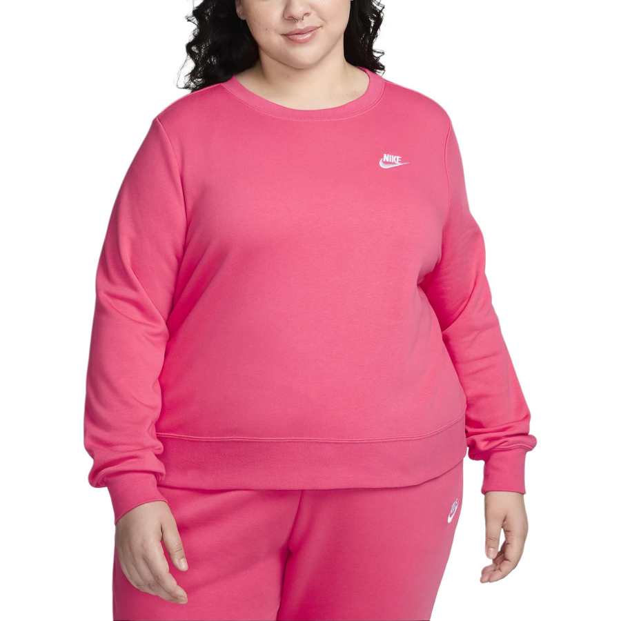 Nike Nike Sportswear Club Fleece Sweatshirt Women's China Aster Pink/White