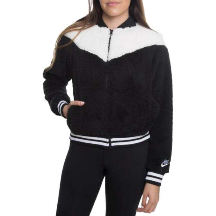 Nike Nike Women's Nsw Sherpa Bomber Jacket Black/White