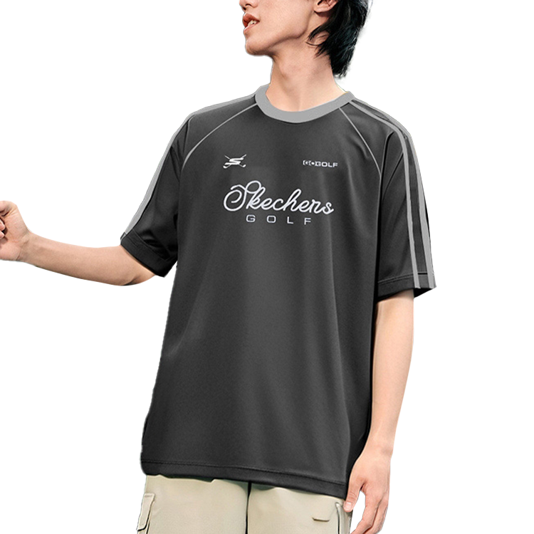 Skechers Sportlife SS25 T Shirt Unisex Dark Gray 03K8
