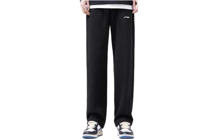 Li-Ning Li Ning Casual Pants Men's Thickened And Fleece Lined Straight Fit Pants