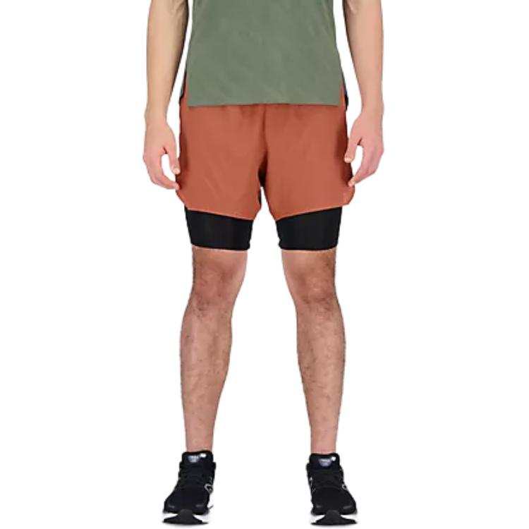 New Balance New Balance Short Q Speed 5 Inch 2 In 1 Casual Shorts Men's Rosewood