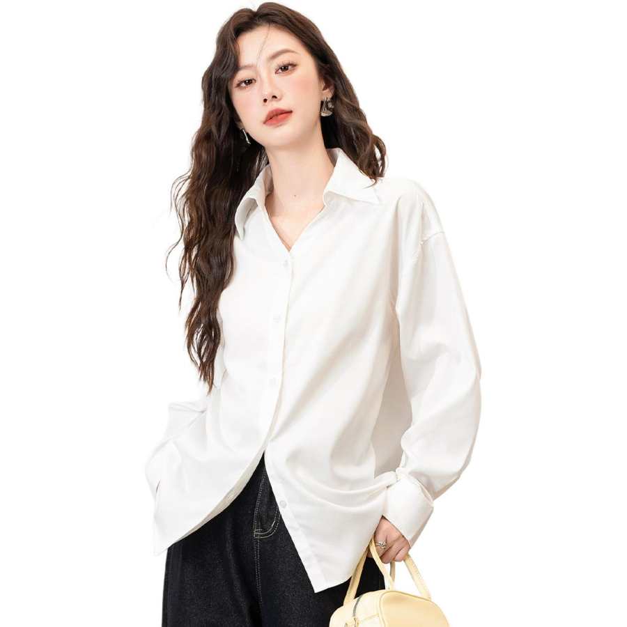 BALENO Shirts Women's Lapel Moderate Nipped In Waist