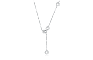 ERROR 925 Sterling Silver Alloy Necklaces Women's Silver