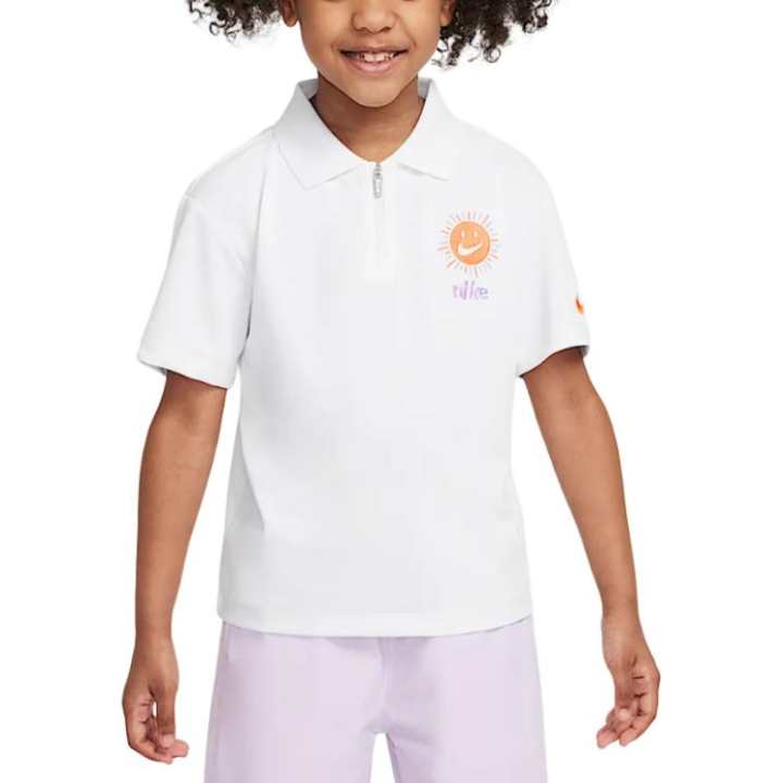 Nike Nike SwooshDri Fit T Shirt White Children Aged 3 7 Years Old