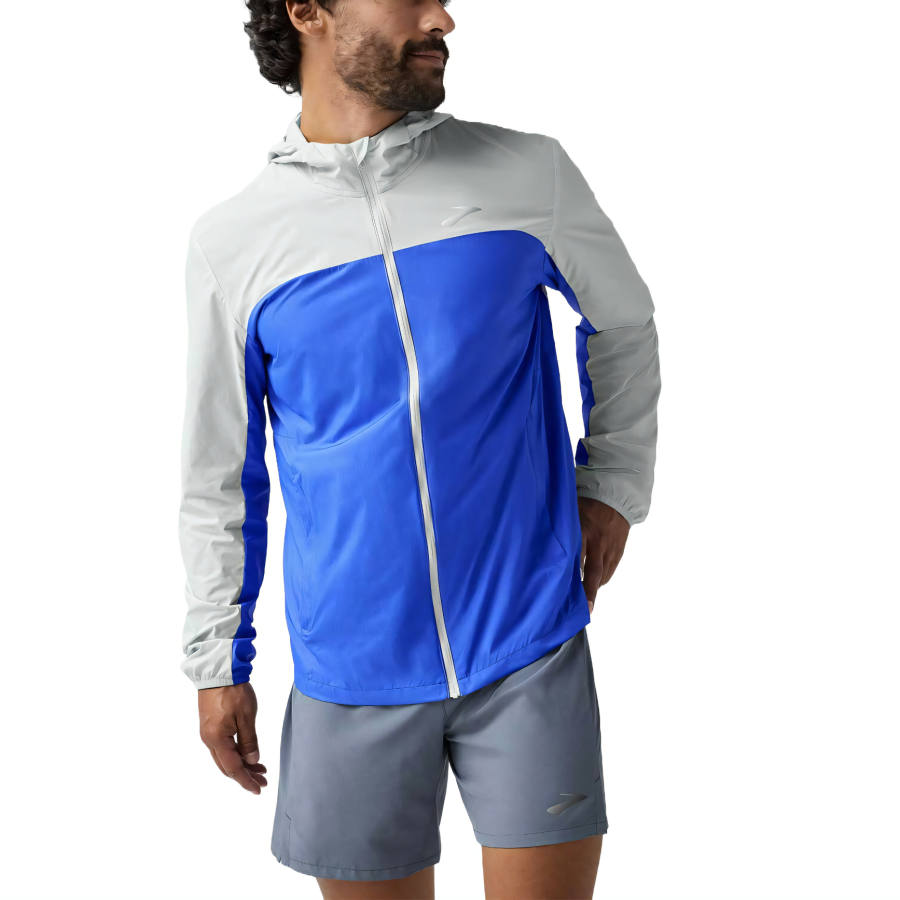 Brooks Jackets Men's New Blue/Smoky Hooded Moderate Other
