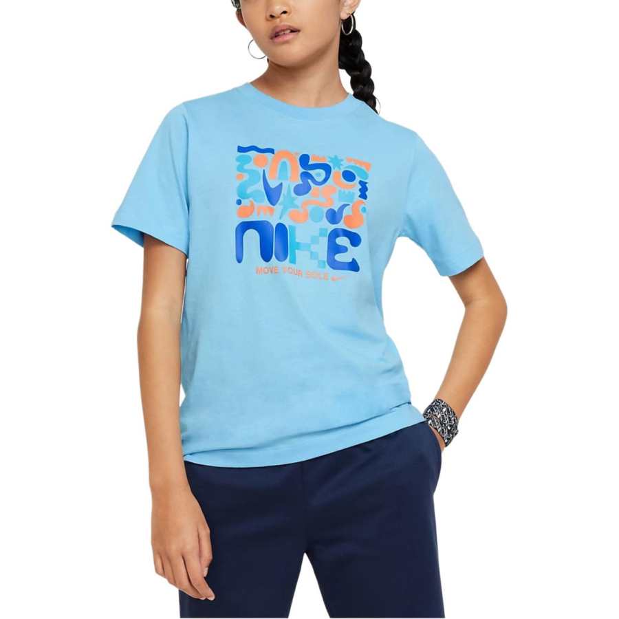 Nike Nike T Shirt Sportswear Sky Blue Kids'