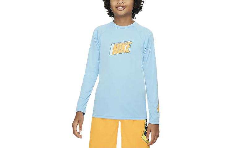 Nike Nike T Shirt Swim Aqua Royal Blue Kids'